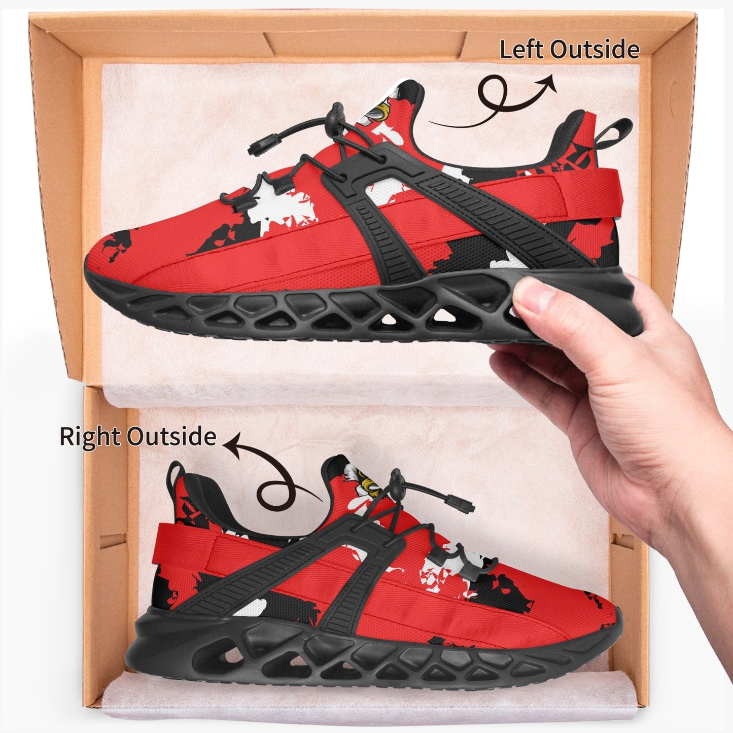 Kicxs ARI Camo Mesh Running Shoes