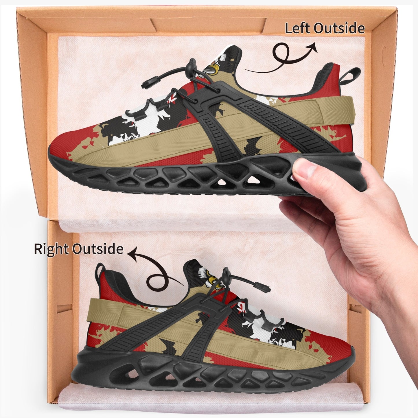Kicxs SF Camo Mesh Running Shoes