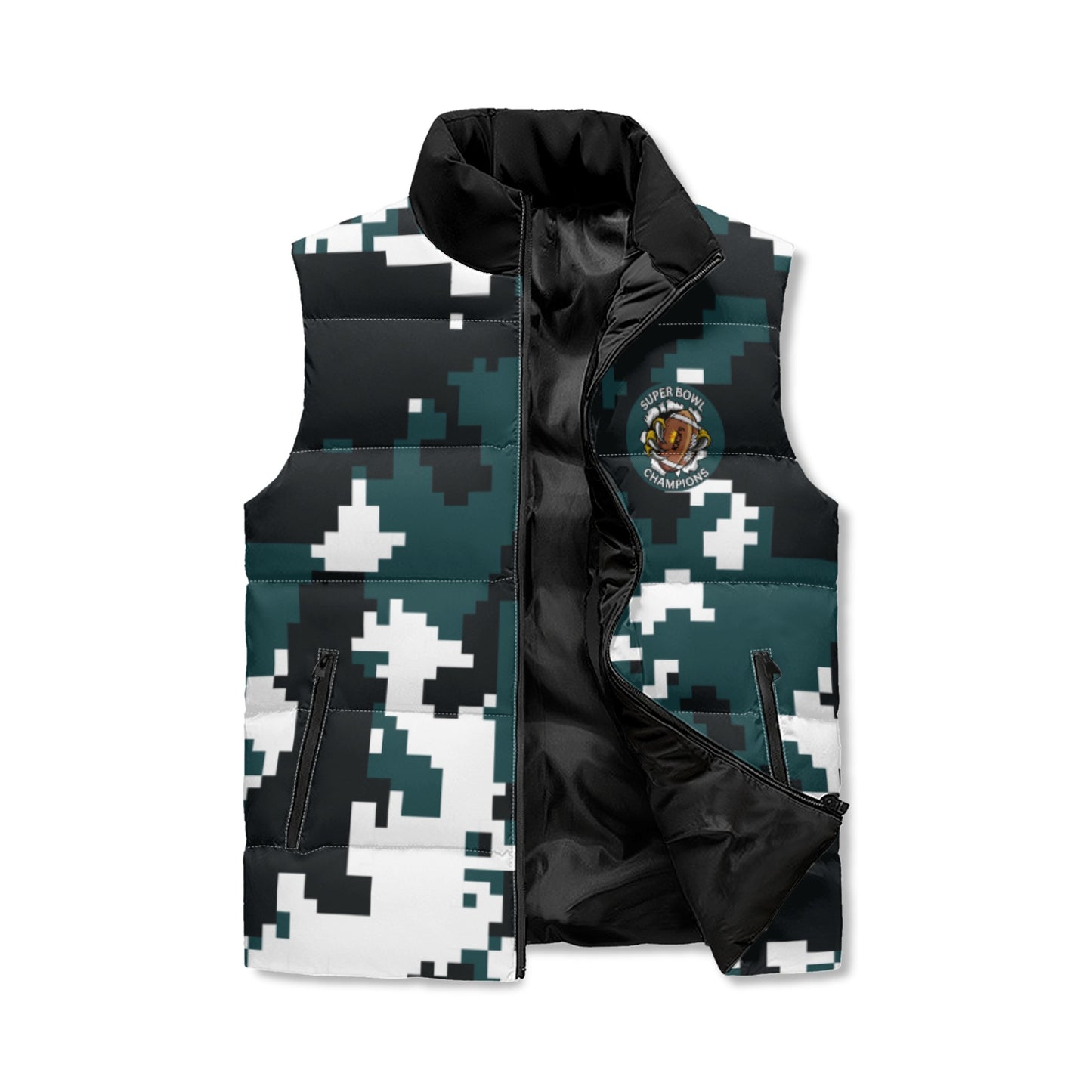 Kicxs PHI Unisex Lightweight All Collar Zip Up Puffer Vest 1Tweezy Apparel 79.99 79.99 Puffer Vest