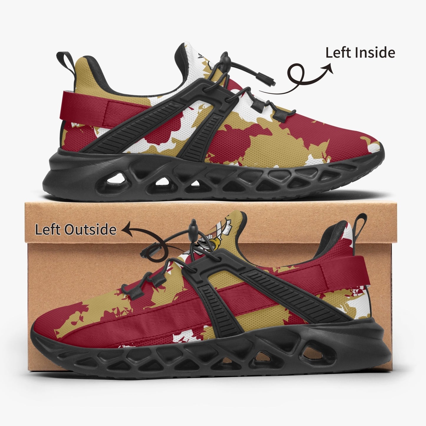 Kicxs FLS Camo Mesh Running Shoes