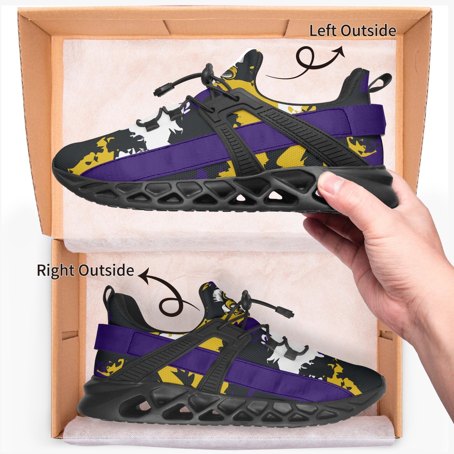 Kicxs BAL Camo Mesh Running Shoes