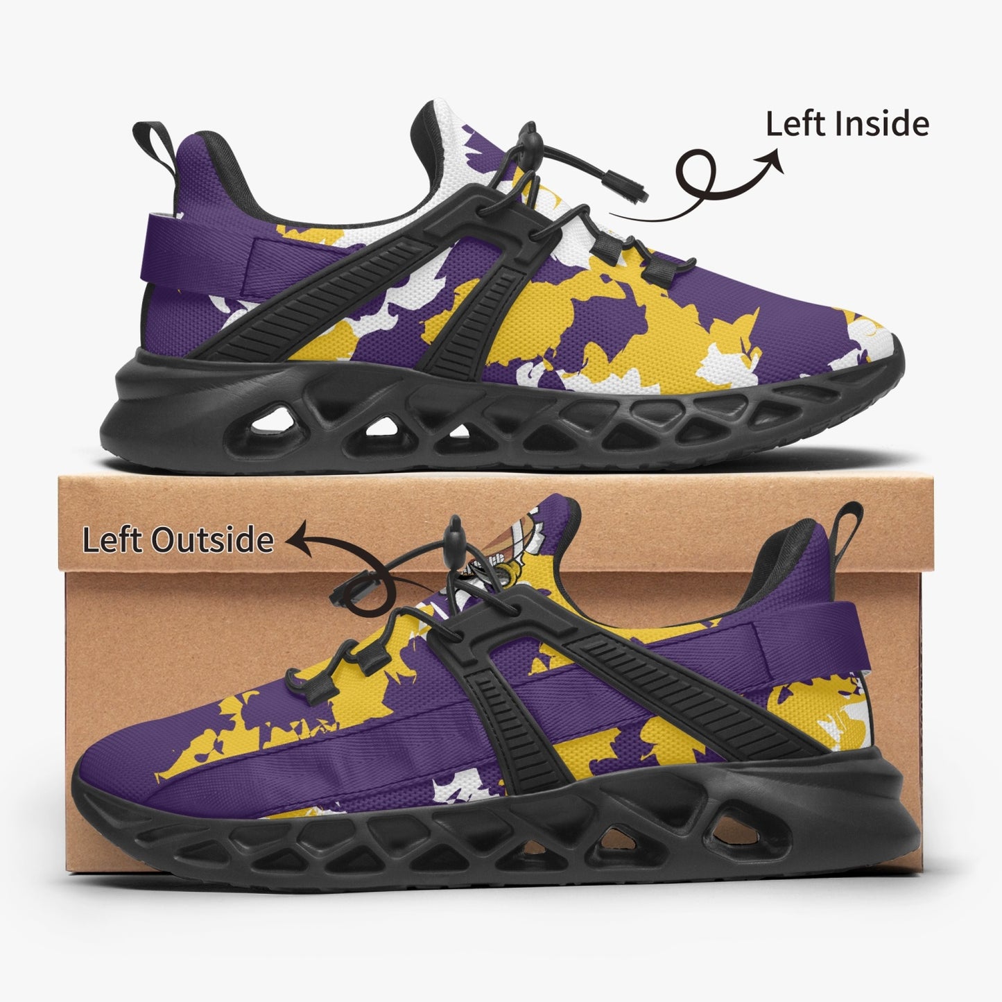 Kicxs MIN Camo Mesh Running Shoes
