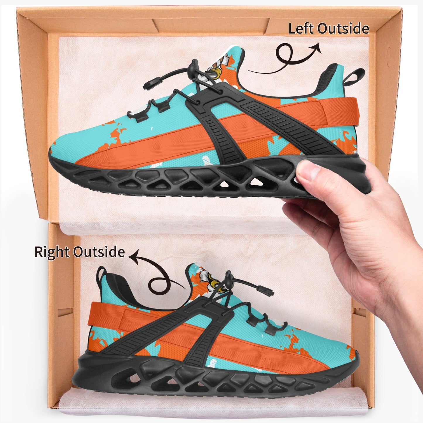 Kicxs MIA Camo Mesh Running Shoes