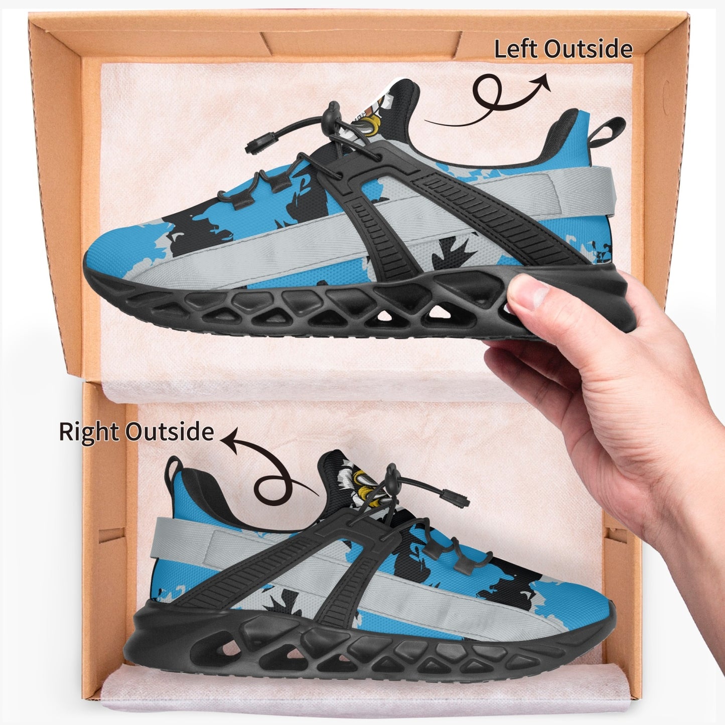 Kicxs CAR Camo Mesh Running Shoes