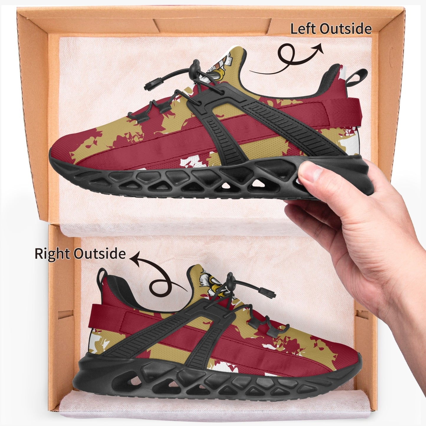 Kicxs FLS Camo Mesh Running Shoes