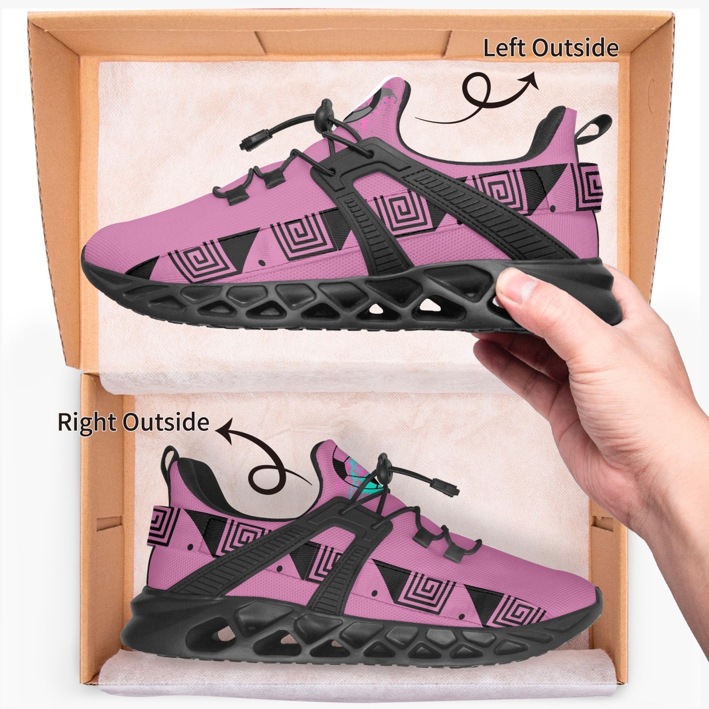 Kicxs Miami Soccer Unisex Mesh Running Shoes
