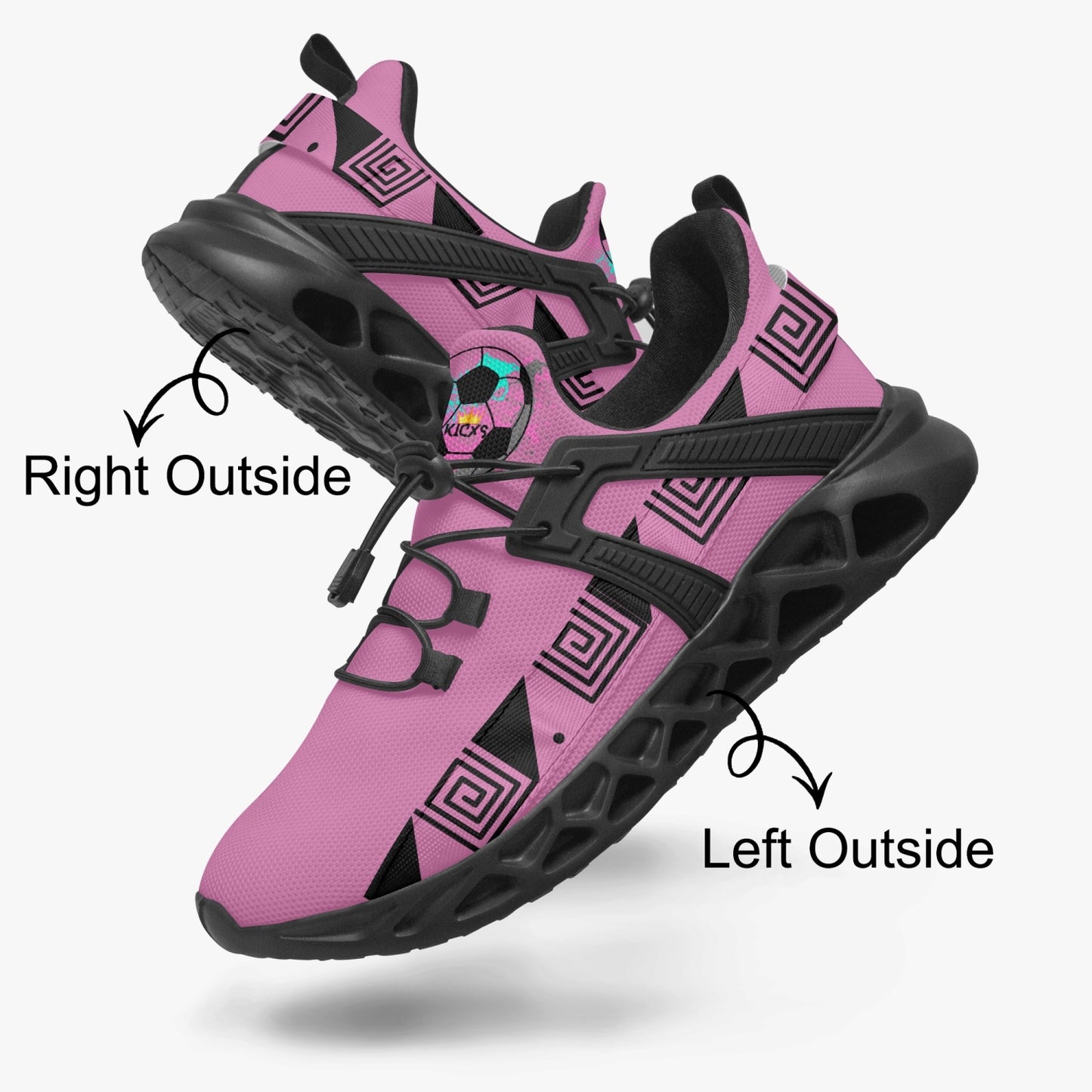 Kicxs Miami Soccer Unisex Mesh Running Shoes