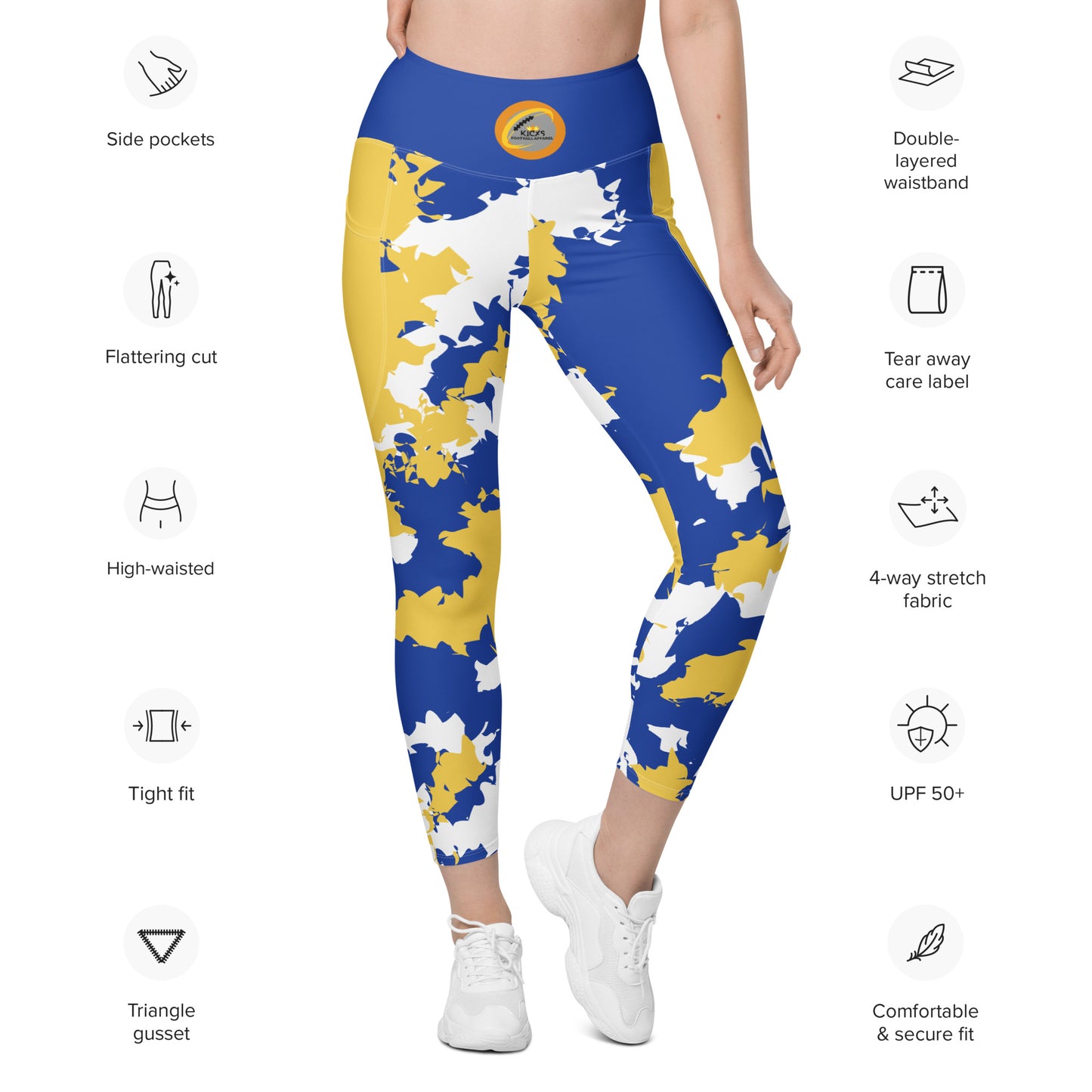 Kicxs Rams Leggings con bolsillos