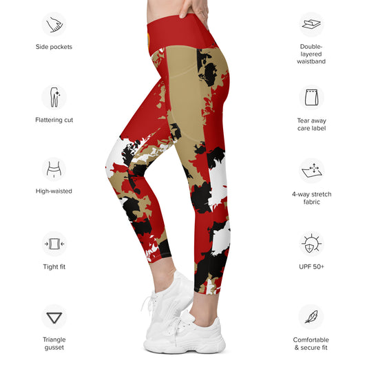 Kicxs SF Camo Leggings with pockets