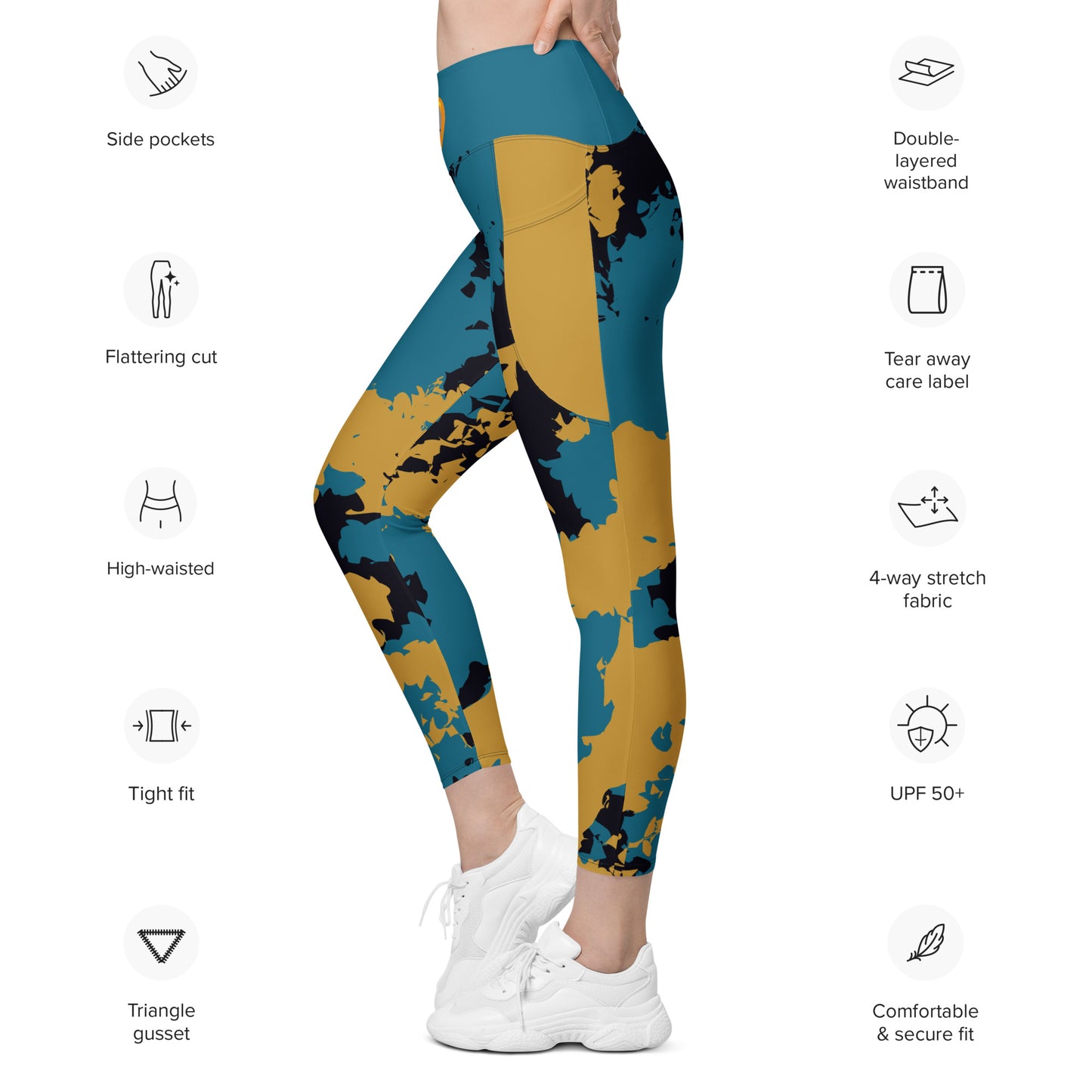 Kicxs JAC Camo Leggings with pockets