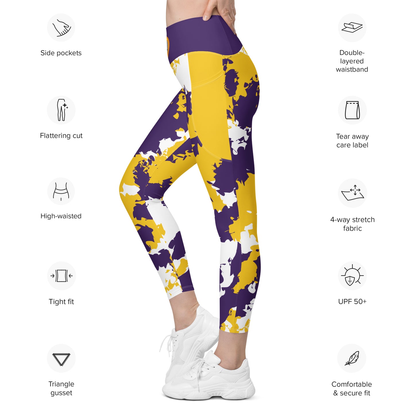 Kicxs Vikings Leggings con bolsillos