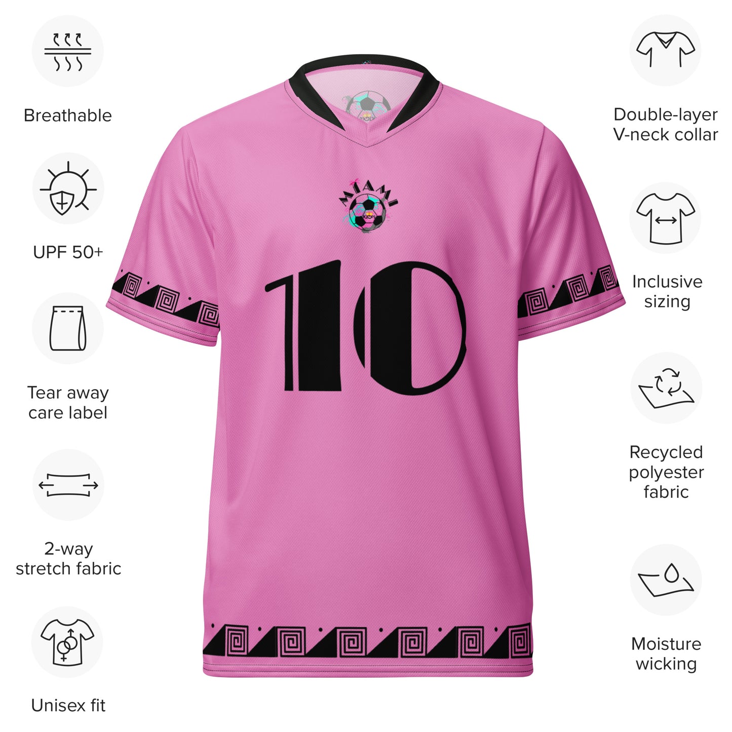 Kicxs Miami Soccer Unisex Sports Jersey