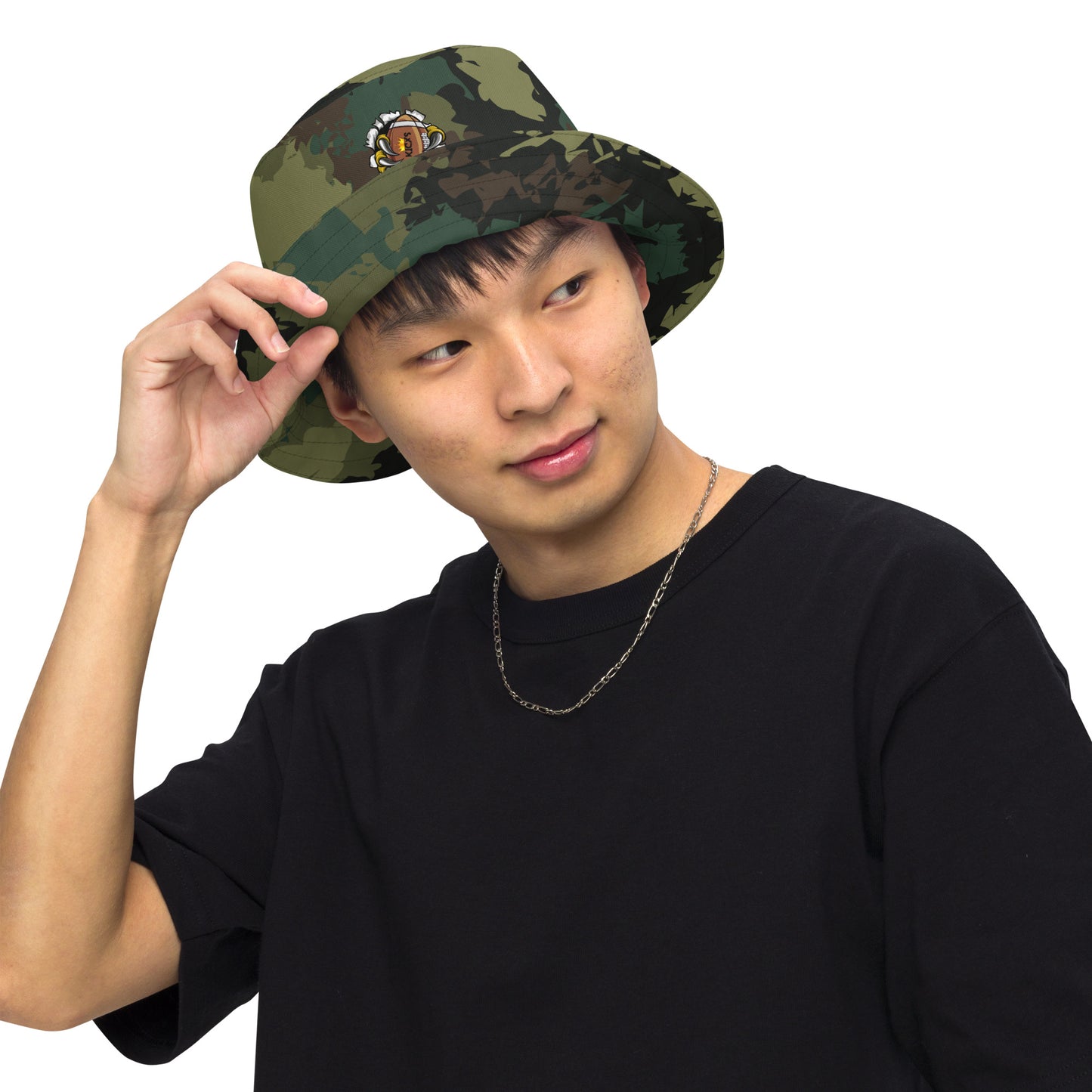 Kicxs Camouflage Reversible Bucket Hat