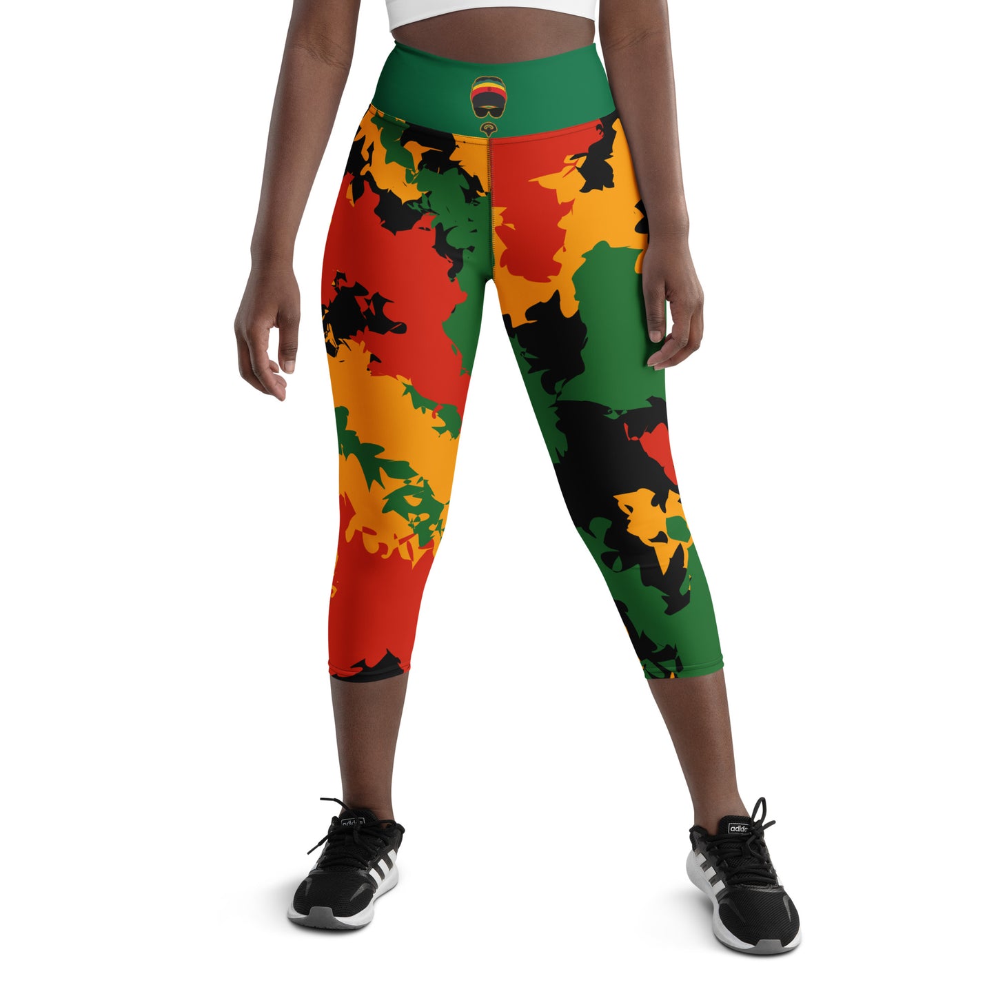 Rastaman Camo Yoga Capri Leggings