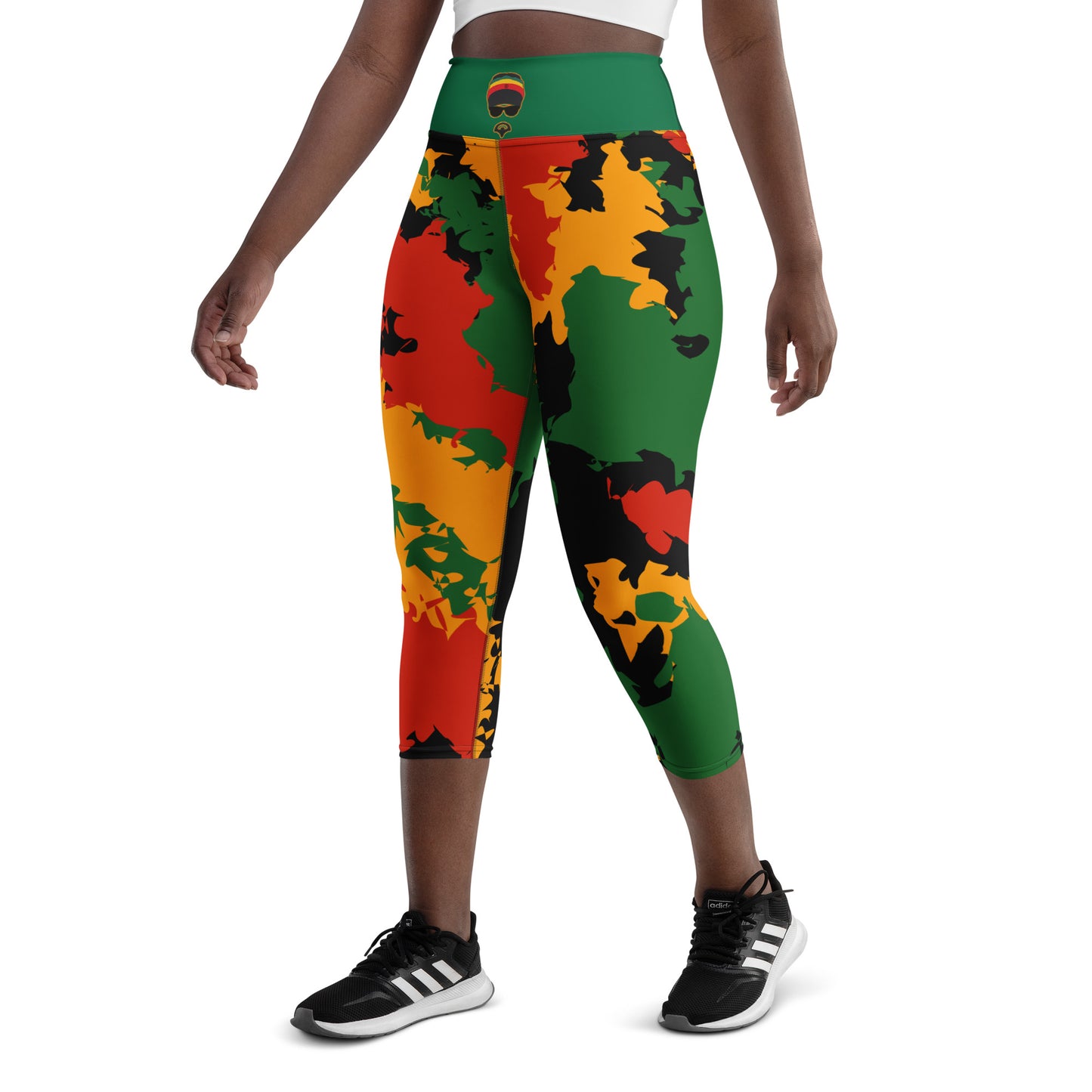 Rastaman Camo Yoga Capri Leggings