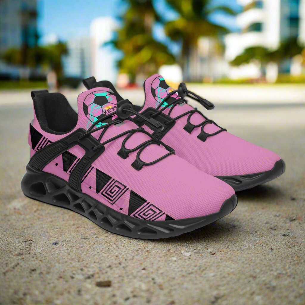 Kicxs Miami Soccer Unisex Mesh Running Shoes