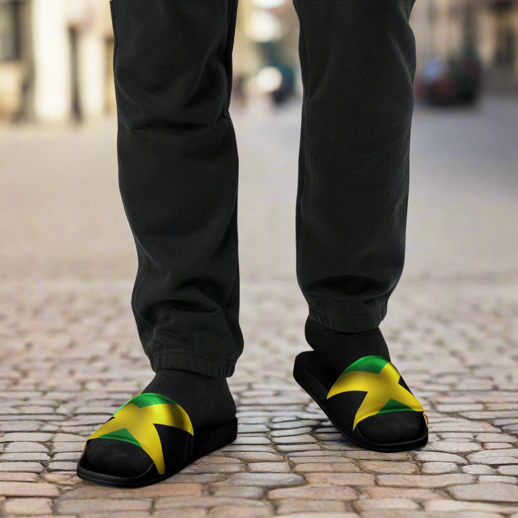 Jamaican Men’s slides $ Rastaman Apparel Rastaman Apparel 1Tweezy Apparel