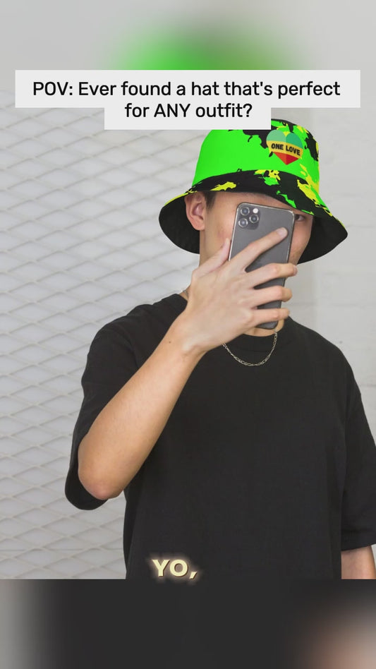 Rastaman Jamaican Reversible Bucket Hat