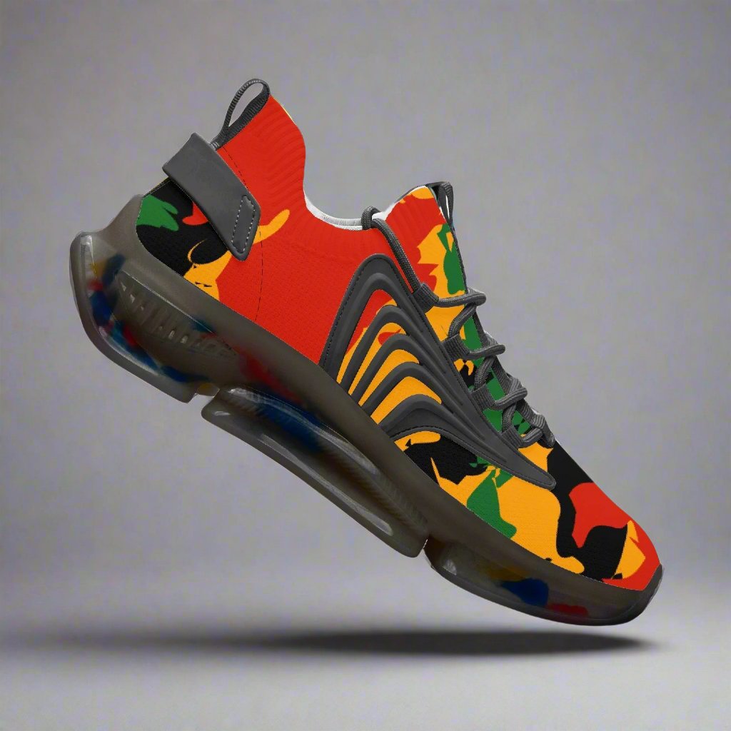 Rastaman Camo Max Sneakers - Black