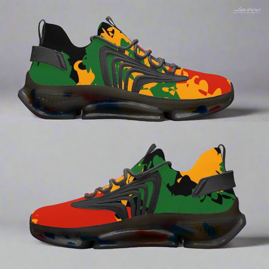 Rastaman Camo Max Sneakers - Black
