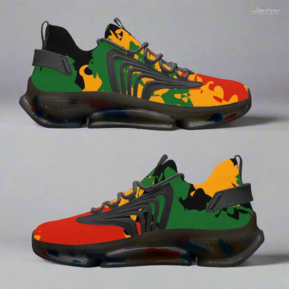 Rastaman Camo Max Sneakers - Black