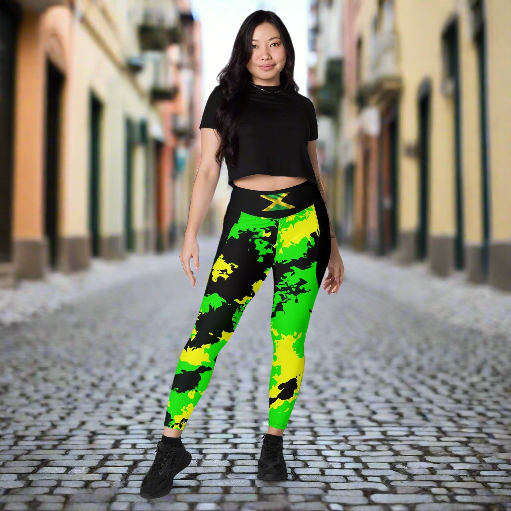 Jamaica Flag Leggings with pockets