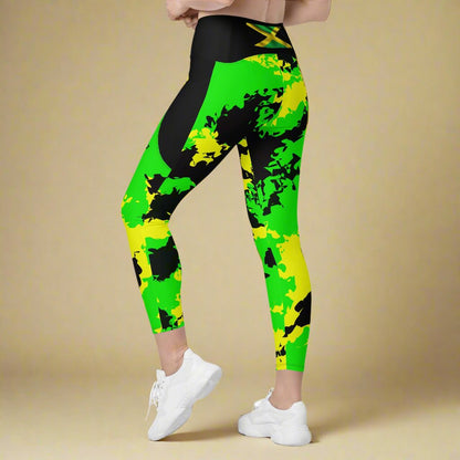 Jamaica Flag Leggings with pockets