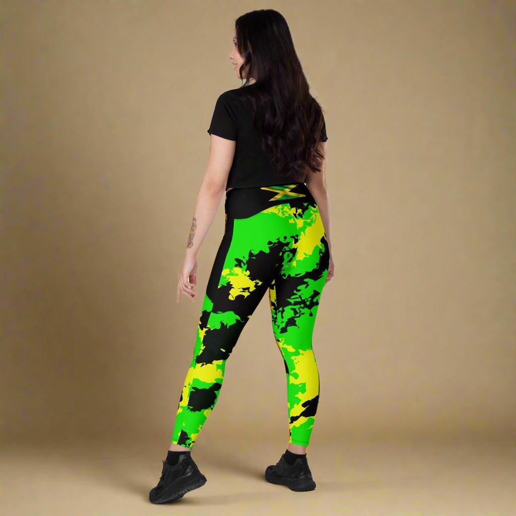 Jamaica Flag Leggings with pockets