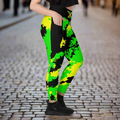 Jamaica Flag Leggings with pockets