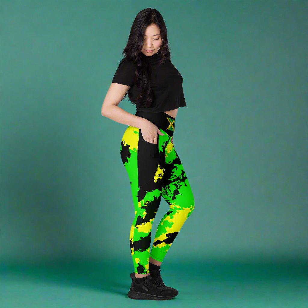 Jamaica Flag Leggings with pockets