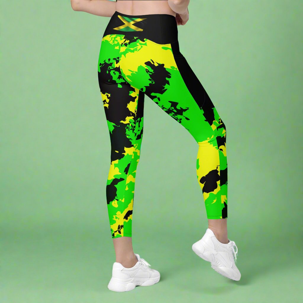 Jamaica Flag Leggings with pockets