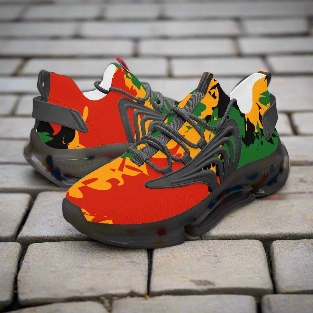 Rastaman Camo Max Sneakers - Black