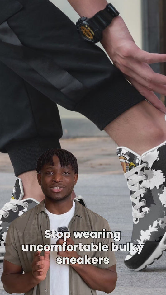 Kicxs LVR Camo Bounce Mesh Knit Sneakers